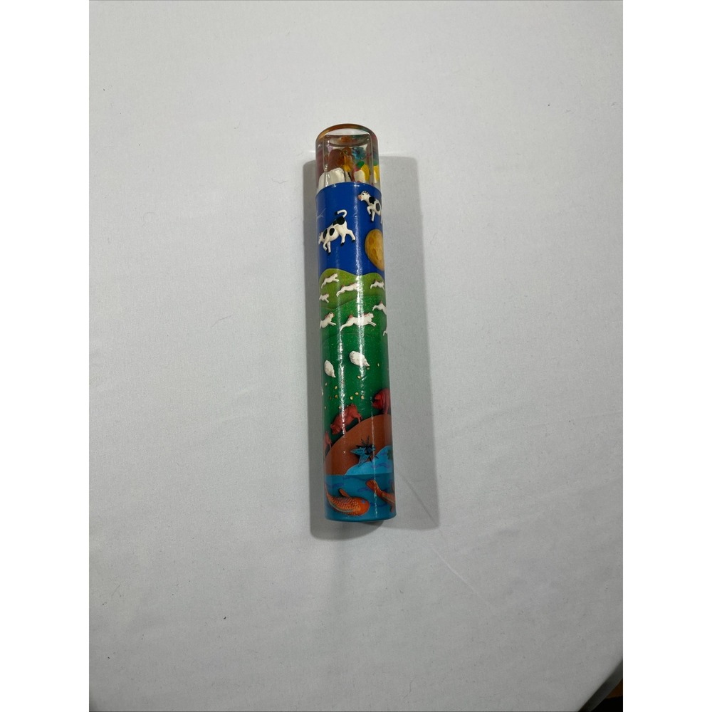 Vintage Three Cheers From Applause Kaleidoscope Toy Farm Animal Liquid Motion